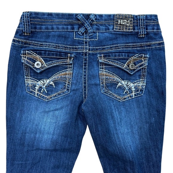 H2J Hydraulic Capris Low Rise Distressed Cuffed Sz 9/10 - Picture 4 of 5